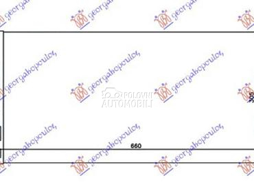 HLADNJAK KLIME 1.4i TURBO... za Fiat Linea od 2007. do 2013. god.