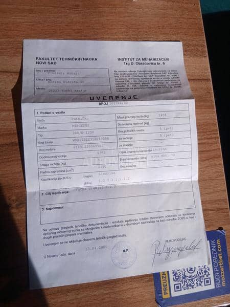 Mercedes Benz W123 240d