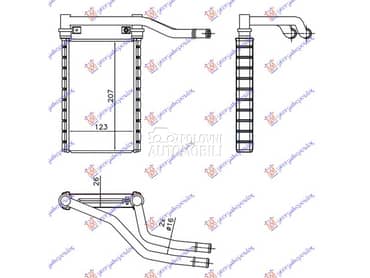 GREJAC KABINE za Suzuki SX4 od 2007. do 2013. god.