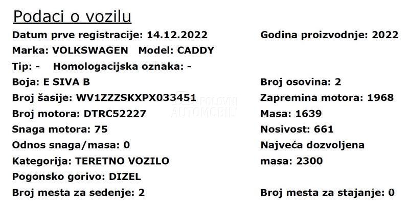 Volkswagen Caddy Maxi 2.0 TDI