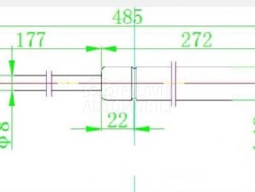 AMORTIZER GEPEK VRATA 560... za Hyundai Tucson od 2010. do 2015. god.