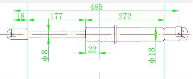 AMORTIZER GEPEK VRATA 560...