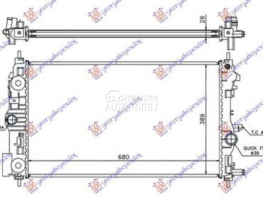 HLADNJAK MOTORA 1.4 TURBO... za Opel Insignia od 2008. do 2013. god.