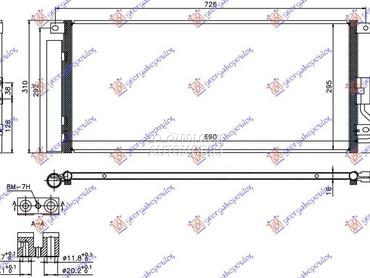 HLADNJAK KLIME 1.4 16v... za Opel Mokka za 2016. god.