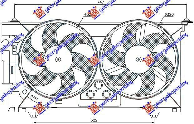 VENTILATOR (DUPLI) KOMPLET (BE