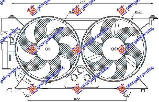 VENTILATOR (DUPLI) KOMPLET (BE