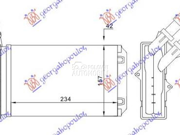GREJAC KABINE (234x157) (TIP V za Citroen Berlingo od 1996. do 2002. god.