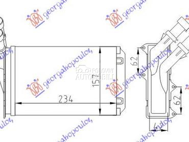 GREJAC KABINE (234x157) (TIP B za Citroen Xantia od 1993. do 2001. god.