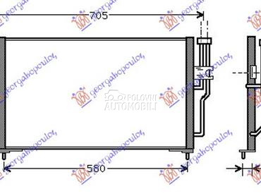HLADNJAK KLIME BENZIN/DIZEL (M za Volvo S40 od 1995. do 2000. god.