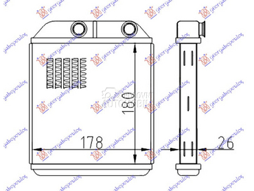 GREJAC KABINE (180x175x26) za Mitsubishi Space Star od 1998. do 2005. god.
