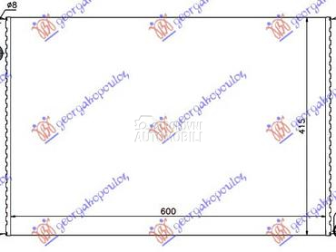 HLADNJAK MOTORA 1.4/1.6i 16V B za MINI Cooper od 2006. do 2011. god.