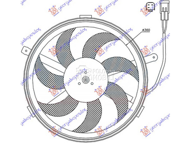 VENTILATOR KOMPLET (S) (3 PIN) za MINI Cooper od 2006. do 2011. god.
