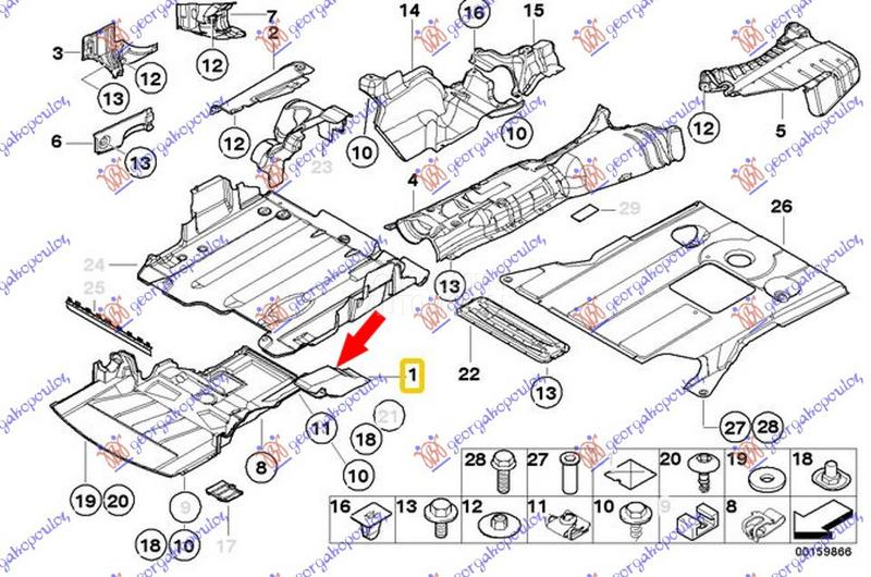ZASTITA MOTORA (ZADNJI DEO) DI