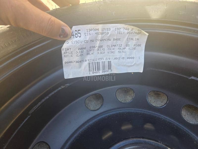 Čelične felne Fiat 4x98 ćopavac 15" 4 x 98