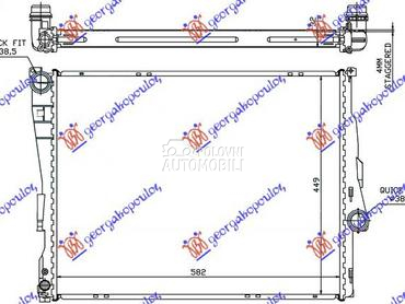HLADNJAK MOTORA BENZIN/DIZEL ( za BMW Serija 3 od 2001. do 2005. god.