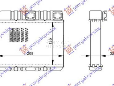 GREJAC KABINE (235x208) za BMW Serija 3 od 2002. do 2005. god.