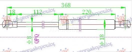 AMORTIZER GEPEK VRATA (COUPE)