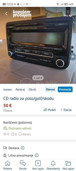 CD radio sa golf/polo/skodu