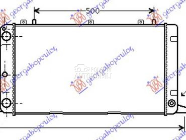 HLADNJAK MOTORA 1.6/2.0 (62x32 za Audi 80 od 1991. do 1994. god.