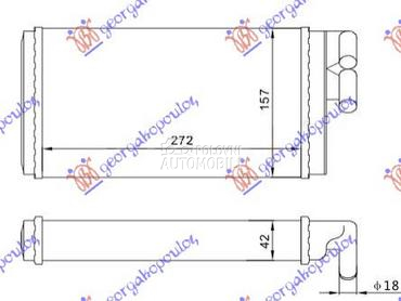 GREJAC KABINE (275x158) (CEVI za Audi A6 od 1994. do 1997. god.