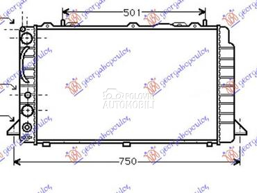 HLADNJAK MOTORA 1.6/2.0 BENZ / za Audi 80 od 1991. do 1994. god.