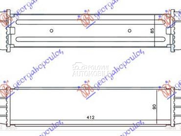 HLADNJAK INTERKULERA 2.0-2.2 T za Ford Mondeo od 2000. do 2007. god.