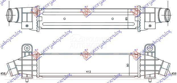 HLADNJAK INTERKULERA 2.0-2.2 T