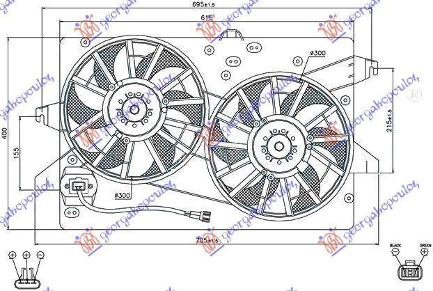 VENTILATOR (DUPLI) KOMPLET (BE
