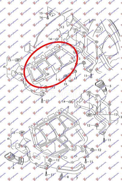 ZASTITA MOTORA PREDNJA CENTRAL