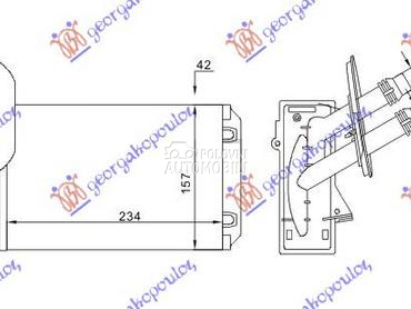 GREJAC KABINE (234x157) za Audi TT od 1998. do 2006. god.