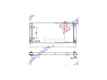 HLADNJAK MOTORA BENZIN/DIZEL ( za Volkswagen Golf 2 od 1984. do 1988. god.