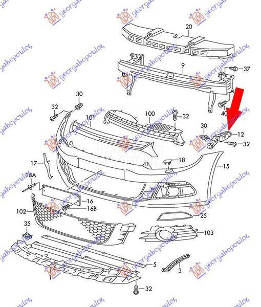 NOSAC PREDNJEG BRANIKA BOCNI P