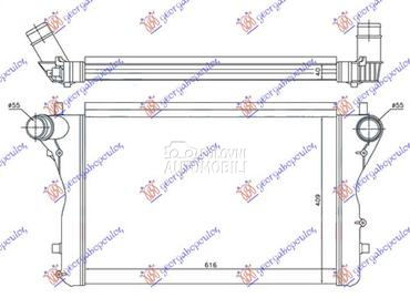 HLADNJAK INTERKULERA 2.0 (S3) za Audi A3 od 2003. do 2008. god.