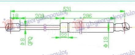 AMORTIZER GEPEK VRATA (SPORTBA