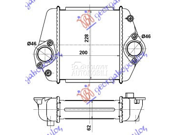 HLADNJAK INTERKULERA 2.2 DI DI za Mazda CX-7 od 2007. do 2011. god.
