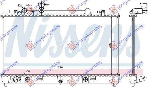 HLADNJAK MOTORA 1.8/2.0 BENZIN