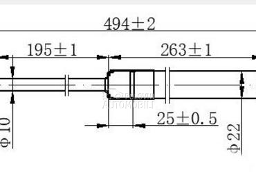 AMORTIZER GEPEK VRATA 5 VRATA za Mazda 6 od 2008. do 2013. god.