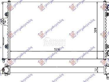 HLADNJAK MOTORA 1.8i 8V (52.5x za Volkswagen Golf 3 od 1992. do 1998. god.