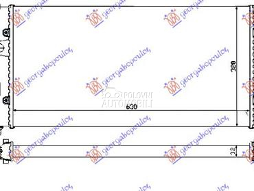 HLADNJAK MOTORA 1.6/1.8/2.0i8V za Volkswagen Golf 3 od 1992. do 1998. god.