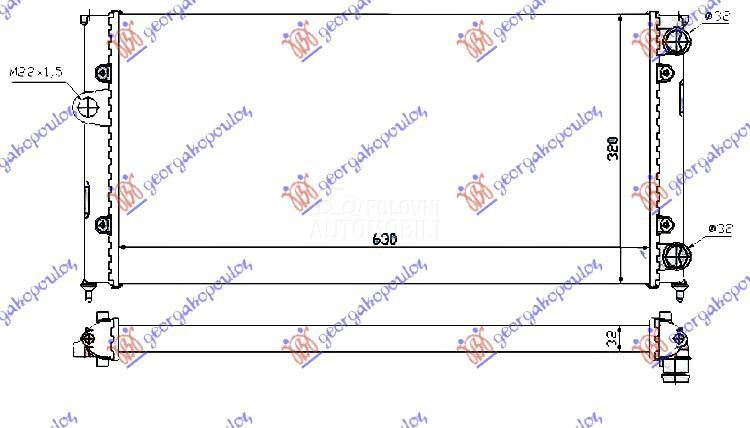 HLADNJAK MOTORA 1.6/1.8/2.0i8V