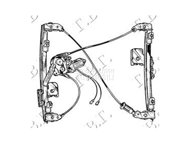 PODIZAC PREDNJEG PROZORA ELEKT za Volkswagen Vento od 1992. do 1998. god.