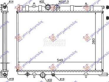 HLADNJAK MOTORA 1.8/2.0i 19V 2 za Citroen Xsara Picasso od 1999. do 2007. god.