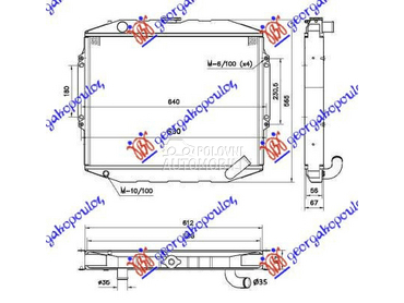 HLADNJAK MOTORA 2.5 TDi (MAN/A za Mitsubishi Pajero od 1996. do 2001. god.