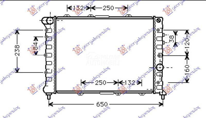 HLADNJAK MOTORA 1.9 JTD 2.4 JT