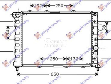 HLADNJAK MOTORA 1.9 JTD 2.4 JT za Alfa Romeo 156 od 1997. do 2003. god.