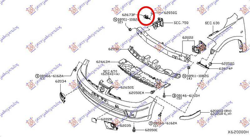 NOSAC PREDNJEG BRANIKA BOCNI P