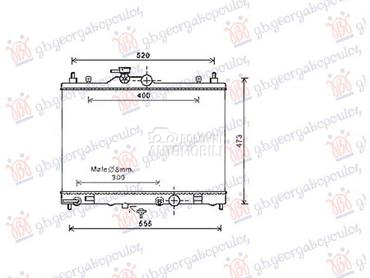 HLADNJAK MOTORA 1.6i 16V (AUTO za Nissan Tiida od 2007. do 2025. god.