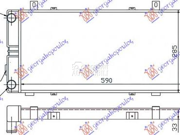 HLADNJAK MOTORA 1.6 (59x28) za Škoda Felicia od 1994. do 1998. god.