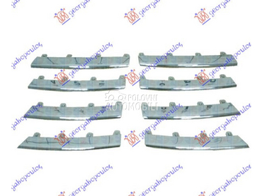 LAJSNA PVC MASKE HROM (SET) za Volkswagen Golf 5 od 2007. do 2009. god.