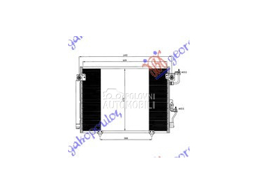 HLADNJAK KLIME 2.5td/3.2DID (6 za Mitsubishi Pajero od 2001. do 2007. god.